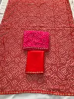 Kiara Jyoti Georgette Bandhej Printed - Image 2