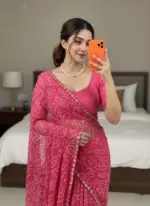 Kiara Jyoti Georgette Bandhej Printed - Image 5