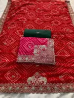 Kiara Priyal Georgette Bandhej Printed Occasion - Image 2