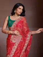 Kiara Priyal Georgette Bandhej Printed Occasion - Image 3