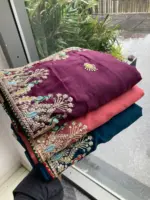 Kiara Star Georgette Silk Thread Sequins Work - Image 4