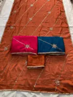 Kiara Yaaraa Crush Silk Beads Embroidery Work - Image 2