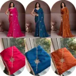 Kiara Yaaraa Crush Silk Beads Embroidery Work - Image 4