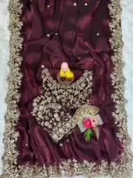 Kusum 800 Fandy Satin Designer Party Wear - Image 3