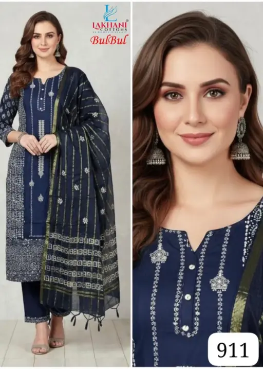 Lakhani Vol 10 Pure Cotton Embroidery Mix Dress Materials