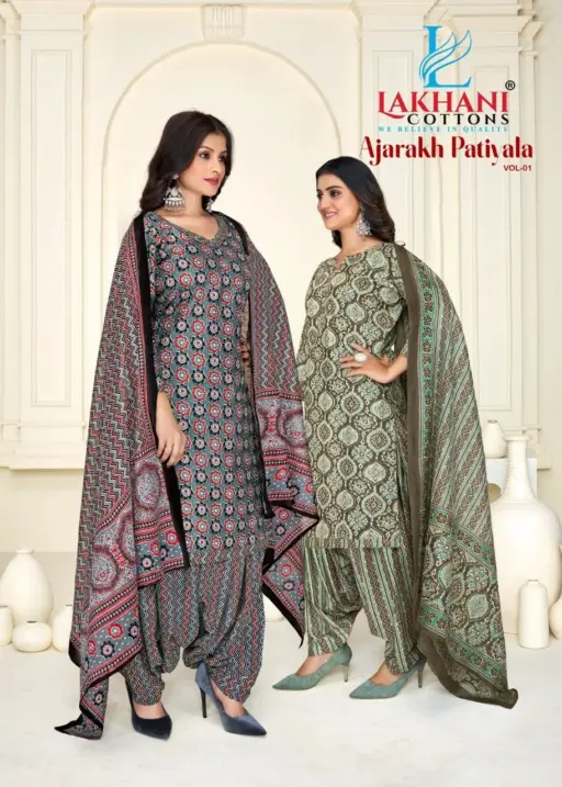 Lakhani Vol 14 Pure Cotton Ajrakh Printed
