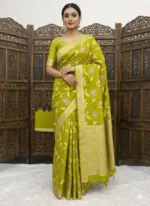 Laxmi 962 Soft Dola Silk Meenakari Weaving - Image 5