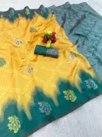 Laxmi 968 Pure Banarasi Silk Flowers Design - Image 2