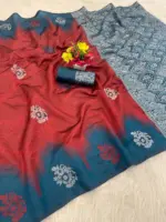 Laxmi 968 Pure Banarasi Silk Flowers Design - Image 4