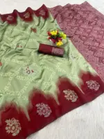 Laxmi 968 Pure Banarasi Silk Flowers Design - Image 5