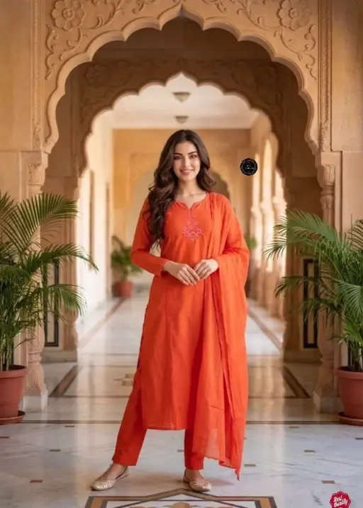 Laxmy Vol 34 Orange Cotton