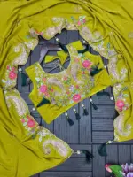 Madhuri 222 Natural Crep Outfit Party Wear - Image 2