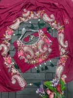 Madhuri 222 Natural Crep Outfit Party Wear - Image 4