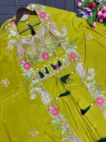 Madhuri 222 Natural Crep Outfit Party Wear - Image 5