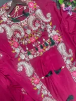 Madhuri 222 Natural Crep Outfit Party Wear - Image 6