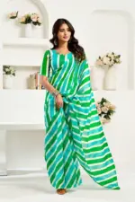 Meera 322 Linen Printed Party Wear Fancy Saree Collection - Image 4