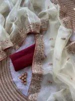 MHV Moh Maya Soft Swiss Organza Party Wear - Image 3