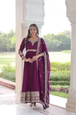 Moni 1215 Vichitra Silk Embroidery Festival - Image 4