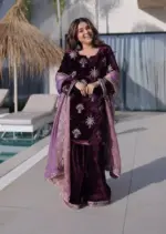 Moni 1220 Ice Velvet Embroidery Winter