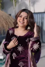 Moni 1220 Ice Velvet Embroidery Winter - Image 2