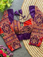 Mrunal Gajji Silk Position Printed Wedding