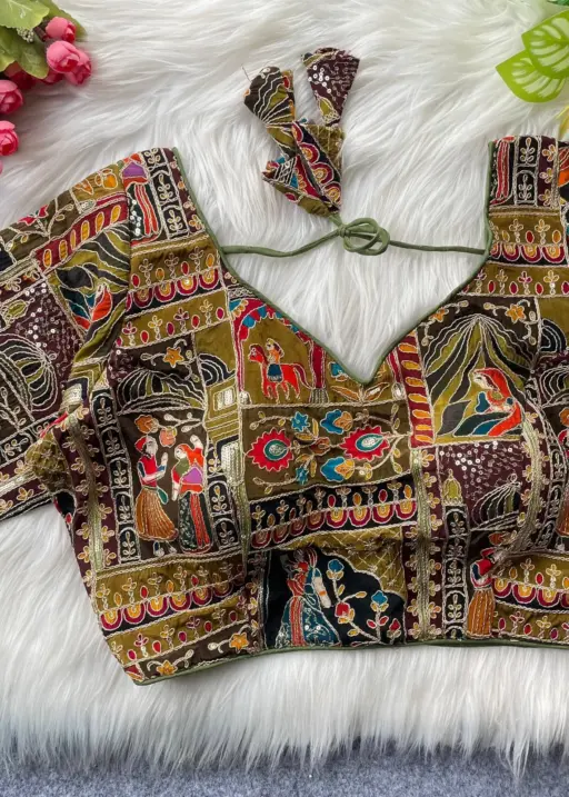 Mrunal Viscose Natural Creap Printed Wedding