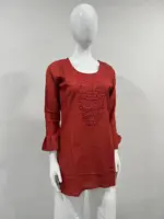 SS2016 Heavy Rayon Chikan Work Short Top - Image 13