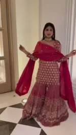 Deepika 5963 Foux Gorgette Thread Sequnce