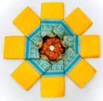 Rani 6070 Haldi Soft Lichi Silk Banarsi - Image 2