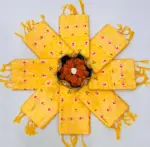 Rani 6080 Soft Lichi Silk Jacquard Work Haldi Festival - Image 3