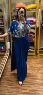 RBC 1121 Malai Silk Designer Ready To Wear - Image 4