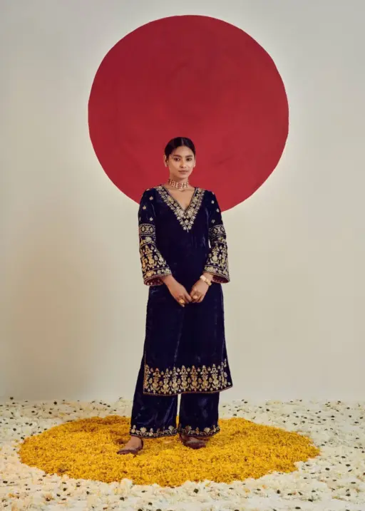 RBC 1125 Navy Blue Velvet Festival