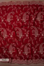 RBC 6033 Red Fandy Satin Silk Embroidery Christmas - Image 3