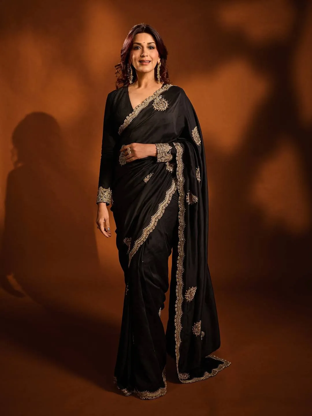 RBC 6037 Black Rangoli Crush Silk Bollywood RBC 6037 Black Rangoli Crush Silk Bollywood - Image 1