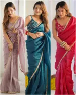 RBC Niharika Gold Crush Silk Ready To Wear - Image 2