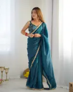 RBC Niharika Gold Crush Silk Ready To Wear - Image 5