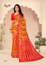 Ruchi Star Chiffon 205 Printed Casual Wear Saree Collection - Image 11