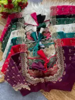 Ruhi Vol 111 Roman Silk Jari Beads Work - Image 11