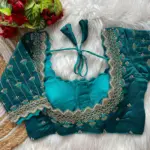 Ruhi Vol 111 Roman Silk Jari Beads Work - Image 4