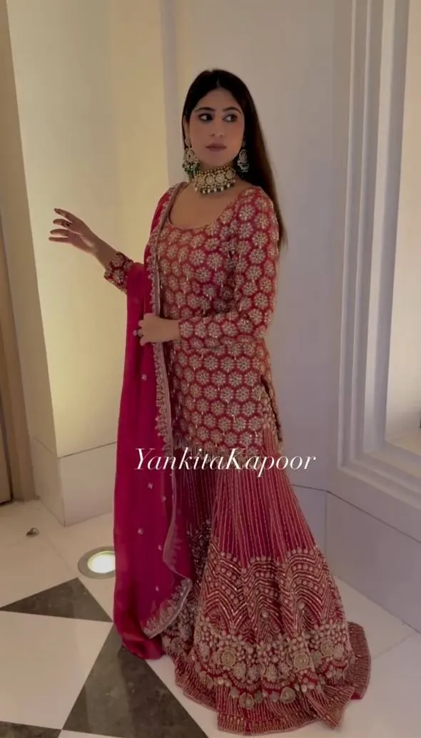 Sabina 1693 Faux Georgette Embroidery Sequence Sabina 1693 Faux Georgette Embroidery Sequence - Image 1