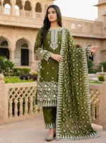 Sabina 5320 Silk Embroidery Mehndi Occasion - Image 3