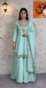 SBD 1800 Chinon Silk Designer Mirror Work - Image 3