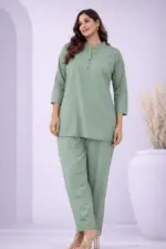 SCT 1066 Cotton Blend Plain Office Wear - Image 3