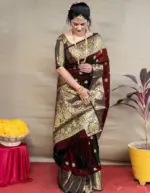 Sd Banarasi Silk Vol 2 Wedding Wear Fancy Saree Collection - Image 3