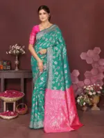 Sd Banarasi Silk Vol 3 Silk Woven Worked Saree Collection - Image 4