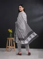 Shiv Vol 116 Grey Cotton Printed - Image 3