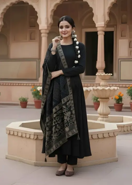 Shiv Vol 119 Black Rayon Occasion