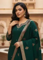 Shiv Vol 126 Green Roman Silk Occasion - Image 2