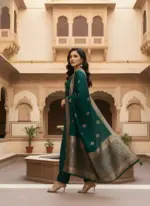Shiv Vol 126 Green Roman Silk Occasion - Image 3