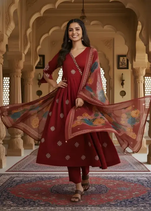 Shiv Vol 130 Maroon Roman Silk